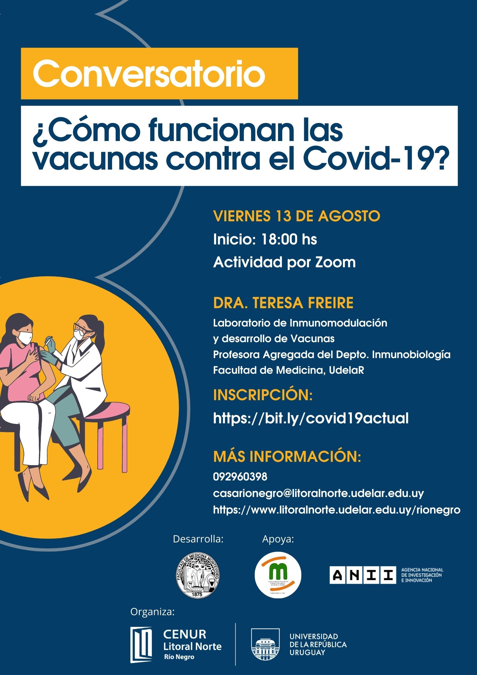 Afiche Conversatorio covid 19