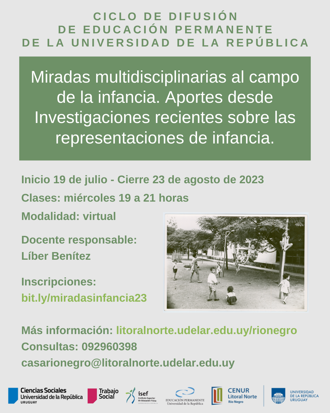 Afiche EduPer Miradas Infancia del 2023