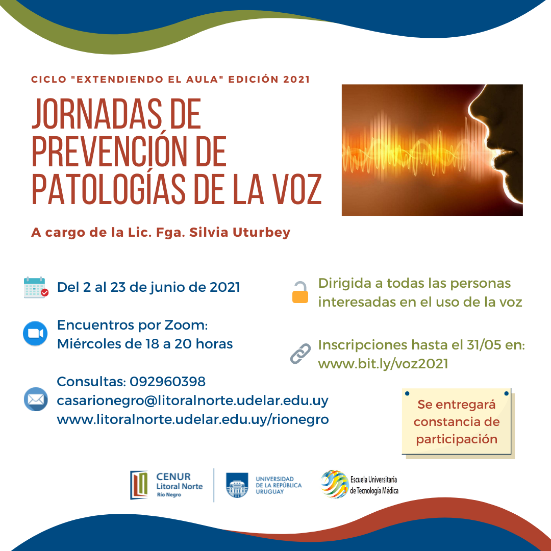 Afiche Jornadas de Prevención de Patologías de la Voz