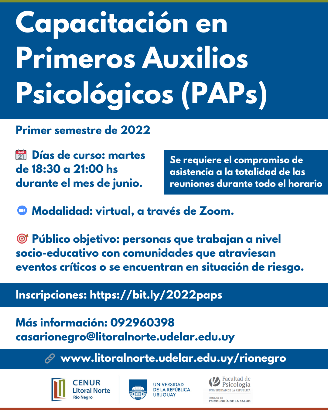 Afiche PAPs 2022