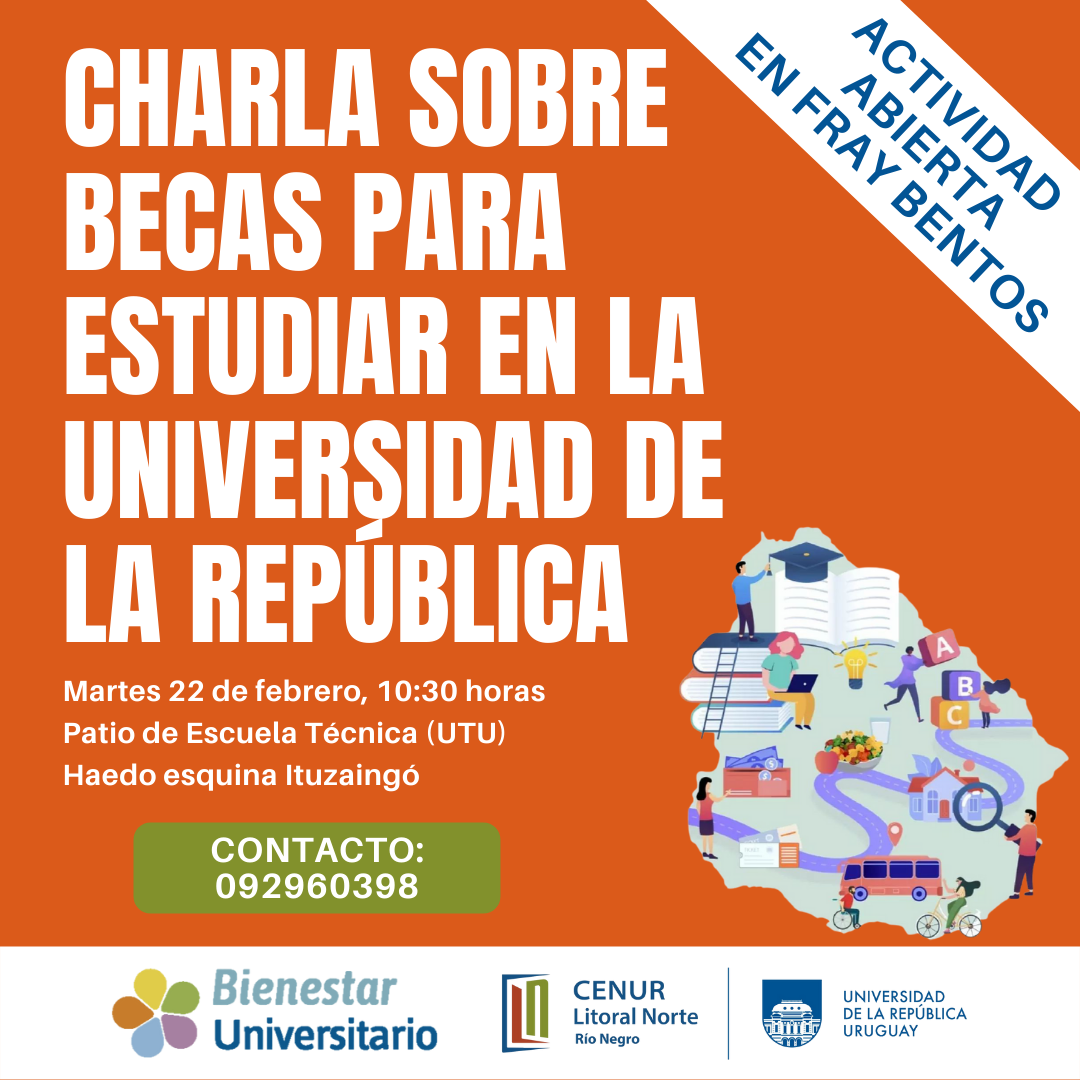 Afiche charla Bienestar Fray Bentos