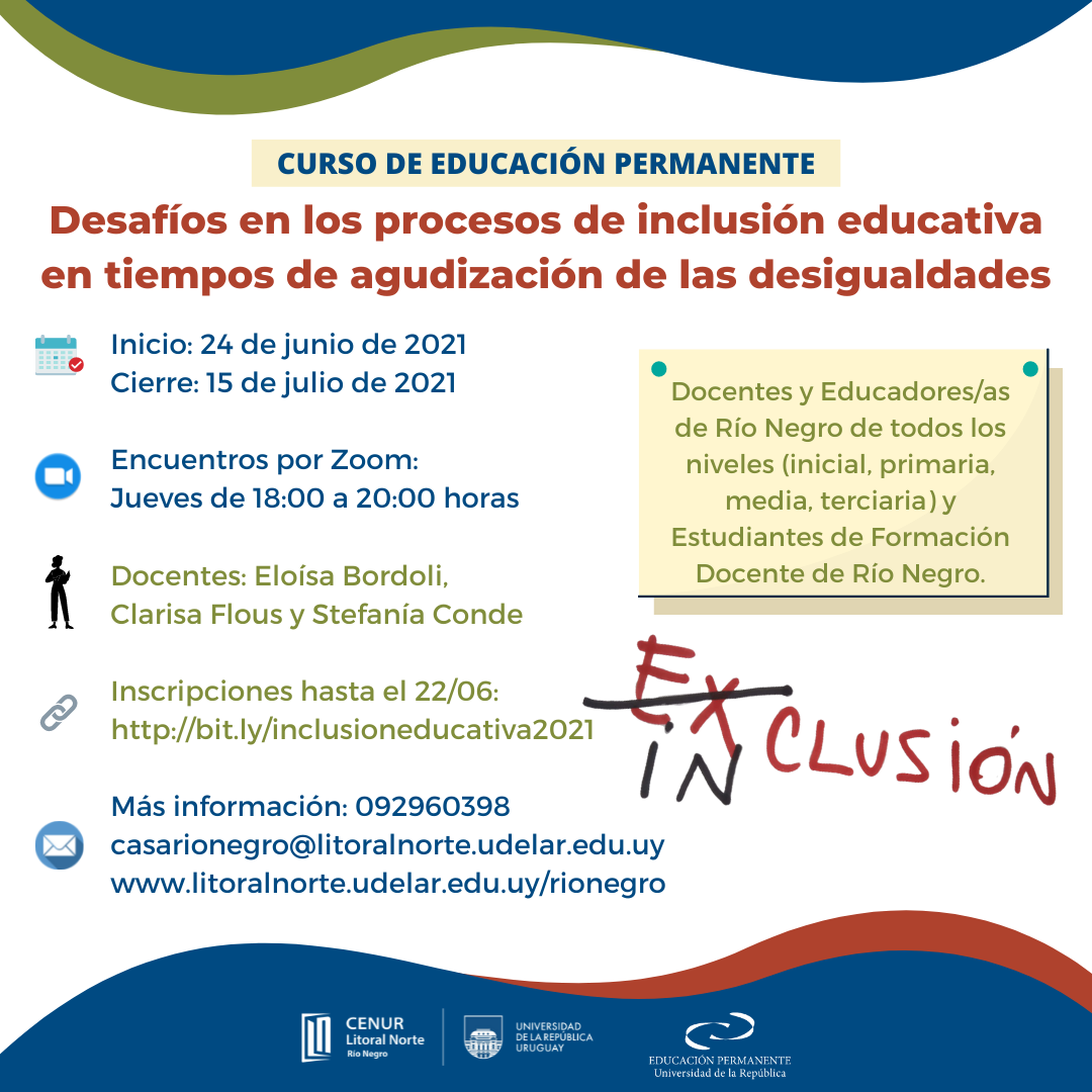 Educación Permanente Inclusión 2021 afiche
