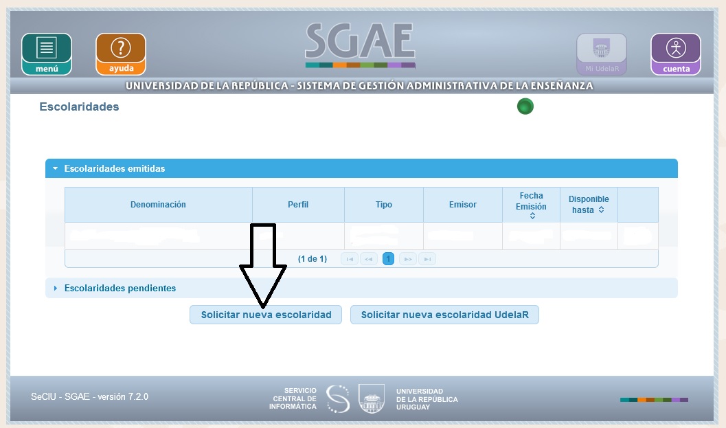 sgae escolaridad