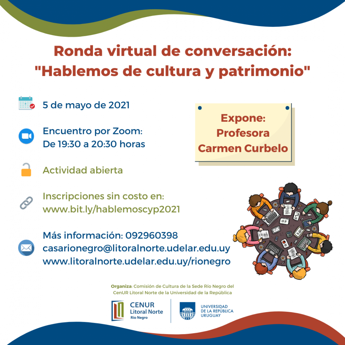 Ronda virtual de conversación: "Hablemos de cultura y patrimonio"