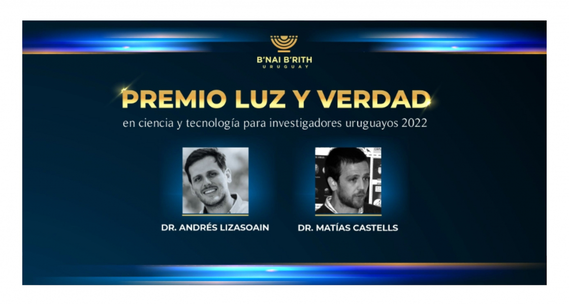 Científicos del Laboratorio de Virología reciben Premio Luz y Verdad 2022 de B&#039;nai B&#039;rith Uruguay